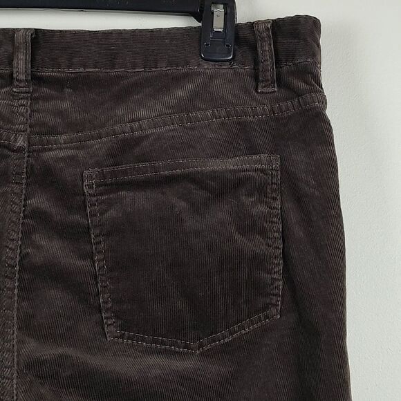 Talbot's Brown Corduroy Boot Cut Trouser Pants Size 10 - Picture 10 of 11
